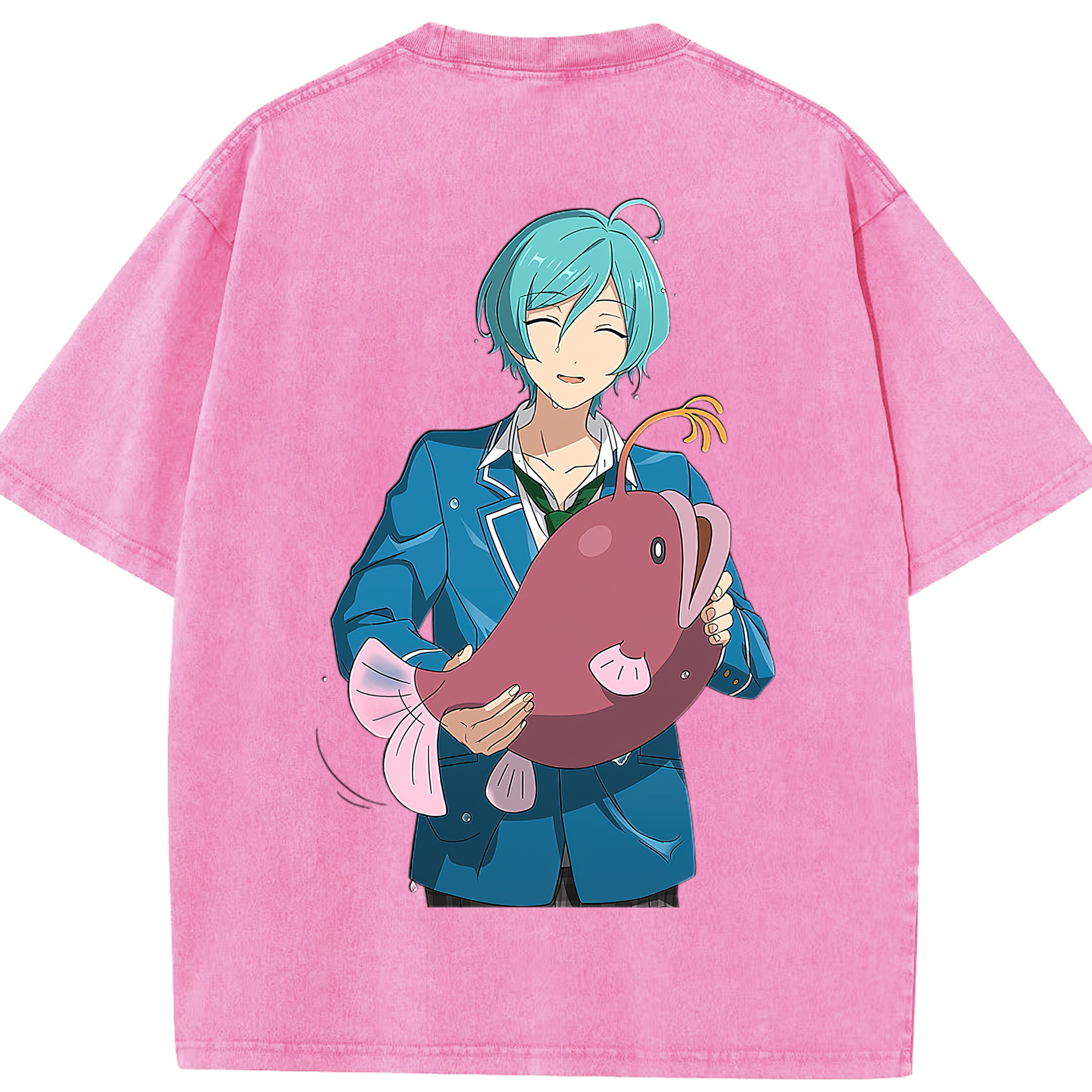 （画像用） あんさんぶるスターズ! Ensemble Stars 綿100% ヴィンテージ風 半袖Tシャツ（背面プリント）